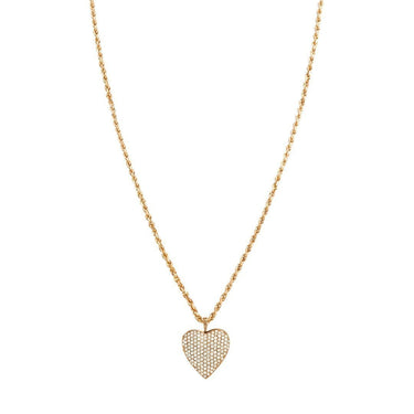 14k Rose Gold Heart Pendant 1.19 Ctw
